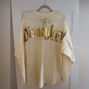 Disneyland Resort Gold Foil Glitter Castle Spirit Jersey - XL